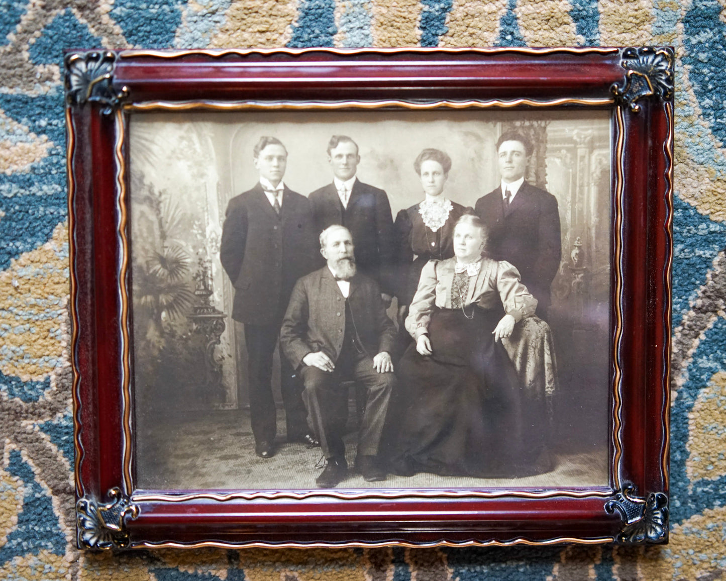 antique family portrait photograph