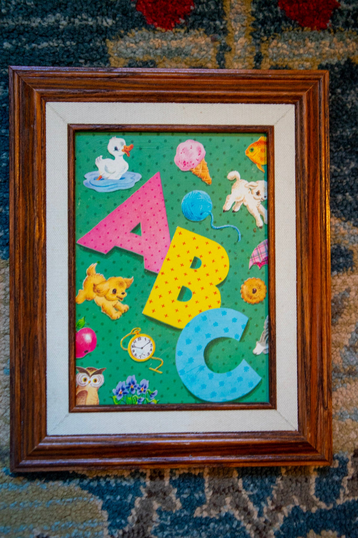 vintage ABC print