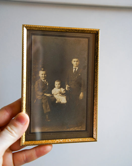 antique portrait of children