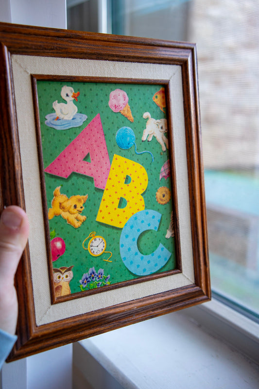 vintage ABC print